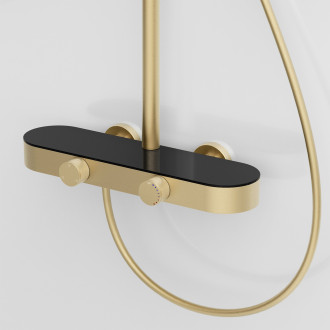 Sprchový set Rea Creo Brush Gold