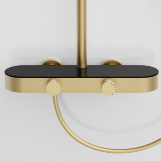 Sprchový set Rea Creo Brush Gold