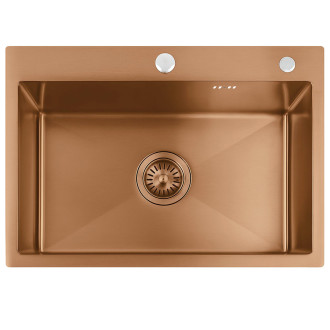 Rea Ocelový dřez Liam BRUSH COPPER KPL-06050