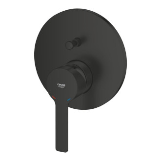 Sprchová a vanová baterie Grohe Lineare bez podomítkového tělesa černá matná 240642431