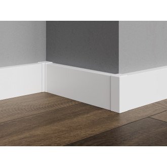 Roh k soklu Profil-EU bílá mat, PVC, délka 2 cm, výška hrany 50 mm, SKKOMPVNI2BI50