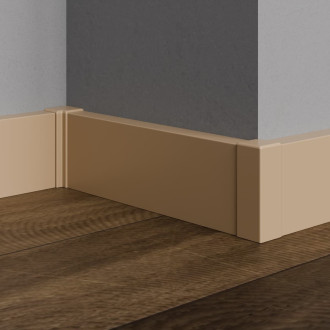 Roh k soklu Profil-EU béžová mat, PVC, délka 2 cm, výška hrany 50 mm, SKKOMPVNI2CA50