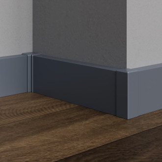 Roh k soklu Profil-EU šedá mat, PVC, délka 2 cm, výška hrany 50 mm, SKKOMPVNI2ST50