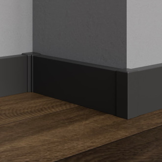 Roh k soklu Profil-EU černá mat, PVC, délka 2 cm, výška hrany 50 mm, SKKOMPVNI2GF50