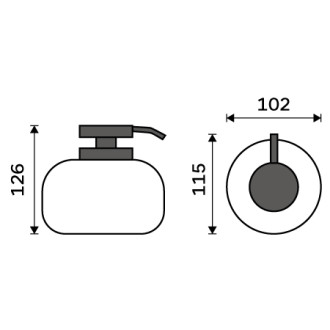 Dávkovač tekutého mýdla, pumpička plast