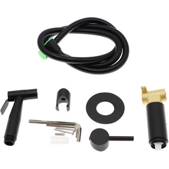 CERANO - Bidetová podomítková baterie Tiziana - černá matná