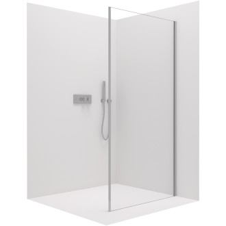 CERANO Sprchová zástěna Porte L/P chrom, transparentní sklo 100x195 cm, pevná CER-413447