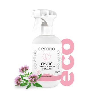 CERANO - Čistící prostředek na černou armaturu a keramiku - divoká verbena - 500 ml