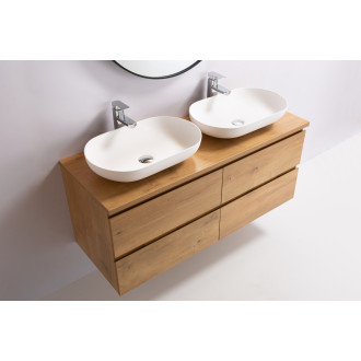 CERANO - Deska pod umyvadlo Navira Pro - dub medový - 160x46x3,6 cm