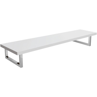 CERANO - Deska pod umyvadlo Navira Pro + podpěrná konzole - bílá matná - 141x46,5x3,6 cm