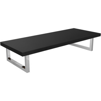 CERANO - Deska pod umyvadlo Navira Pro + podpěrná konzole - černá matná - 71x46,5x3,6 cm