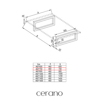 CERANO - Deska pod umyvadlo Navira Pro + podpěrná konzole - dub medový - 71x46,5x3,6 cm
