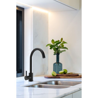 CERANO - Dřezová stojánková baterie Daniela - černá matná