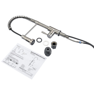 TUANA Dřezová stojánková baterie Daniela výsuvná sprška  chrom TU-428188