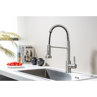 TUANA Dřezová stojánková baterie Daniela výsuvná sprška  chrom TU-428188