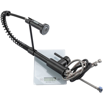 CERANO - Dřezová stojánková baterie Daniela - výsuvná sprška - černá matná