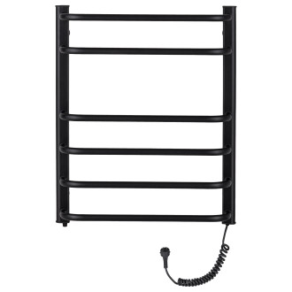 CERANO - Elektrický sušák ručníků Alessandro - 135 W - černá matná - 660x550 mm