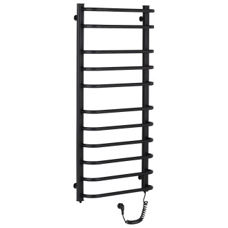 CERANO - Elektrický sušák ručníků Alessandro - 228 W - černá matná - 1160x550 mm