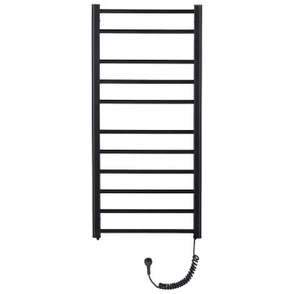 CERANO - Elektrický sušák ručníků Domenico - 187 W - černá matná - 1160x550 mm