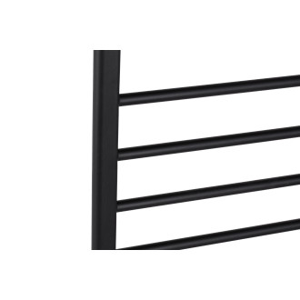 CERANO - Elektrický sušák ručníků Domenico - 187 W - černá matná - 1160x550 mm