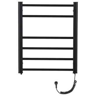 CERANO - Elektrický sušák ručníků Domenico - 97 W - černá matná - 660x550 mm