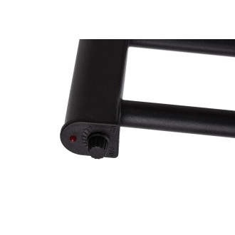 CERANO - Elektrický sušák ručníků Domenico - 97 W - černá matná - 660x550 mm