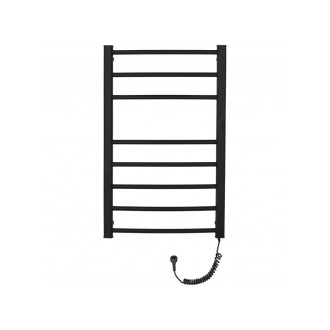 CERANO - Elektrický sušák ručníků Luca - 128 W - černá matná - 860x550 mm