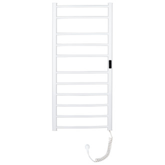 CERANO - Elektrický sušák ručníků Luca, s displejem - 187 W - bílá lesklá - 1160x550 mm