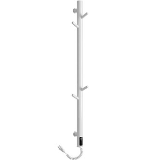 CERANO - Elektrický sušák ručníků Ramus, s displejem - 160W - bílá lesklá - 1400x30 mm