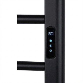 CERANO Elektrický sušák ručníků Ramus, s displejem 160W černá strukturovaná mat CER-683554