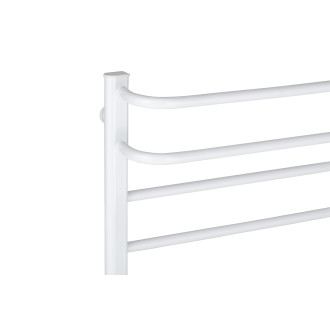 CERANO - Elektrický sušák ručníků Ricardo, s displejem - 126 W - bílá lesklá - 660x550 mm