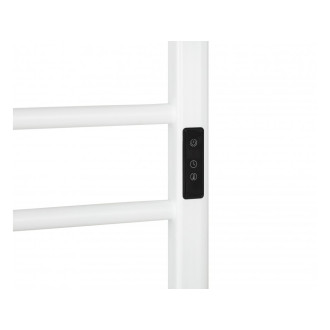 CERANO - Elektrický sušák ručníků Ricardo, s displejem - 126 W - bílá lesklá - 660x550 mm