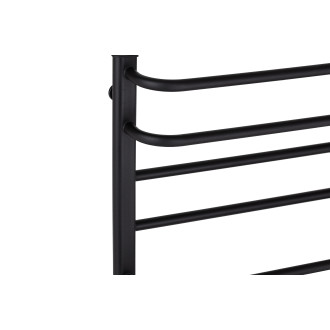 CERANO - Elektrický sušák ručníků Ricardo, s displejem - 126 W - černá matná - 660x550 mm