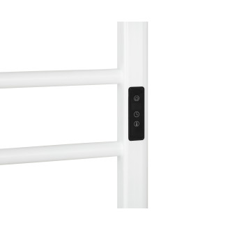 CERANO - Elektrický sušák ručníků Ricardo, s displejem - 158 W - bílá lesklá - 860x550 mm