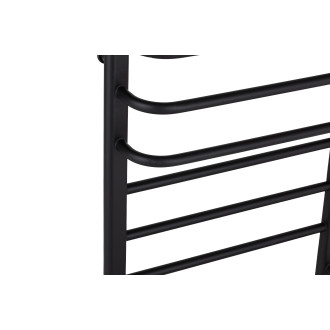 CERANO - Elektrický sušák ručníků Ricardo, s displejem - 158 W -černá matná - 860x550 mm