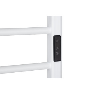 CERANO - Elektrický sušák ručníků Ricardo, s displejem - 229 W - bílá lesklá - 1160x550 mm