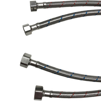 CERANO - Flexibilní připojovací hadice FxF 3/8"x1/2" - nerez - 60 cm - 2ks