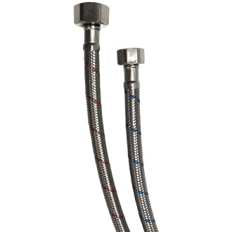 CERANO Flexibilní připojovací hadice FxF 3/8"x1/2" chrom 80 cm CER-476453