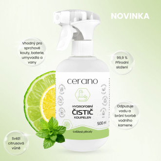 CERANO - Hydrofobní čistící prostředek do koupelny - svěžest přírody - 500 ml