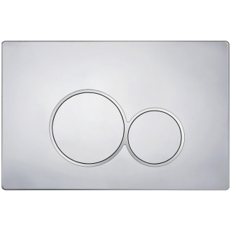 CERANO - Kompletní WC set Profi/Carlito - bílá lesklá - WC tlačítko Duo/Chrom - předstěnová instalace - 48,5x36,5 cm