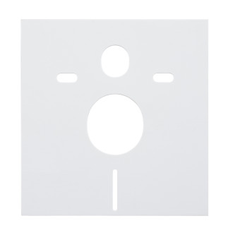 CERANO - Kompletní podomítkový WC set Lite/Verde - bílá lesklá - WC tlačítko Slim, černé matné - předstěnová instalace/sádrokarton - 49x36 cm