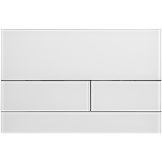 CERANO - Kompletní WC set Profi/Cesso - černá lesklá - WC tlačítko Line/Bílá - pro zazdění - 49x36 cm