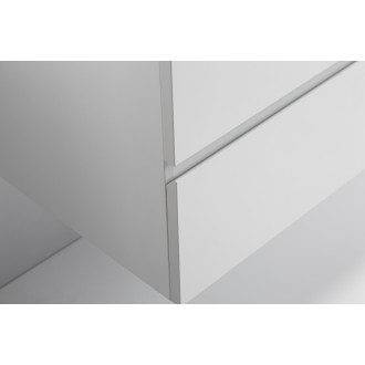 CERANO - Koupelnová skříňka Carole + keramické umyvadlo Todo - bílá matná - 101x49,5x46,5 cm