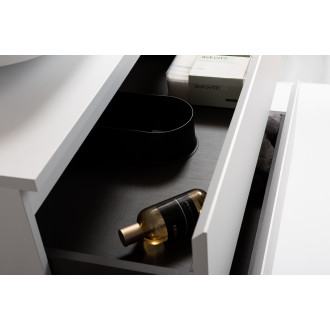 CERANO - Koupelnová skříňka Carole + keramické umyvadlo Todo - bílá matná - 101x49,5x46,5 cm