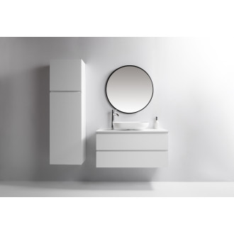 CERANO - Koupelnová skříňka Carole s deskou pod umyvadlo - 18 mm - bílá matná - 101x49,8x46,5 cm