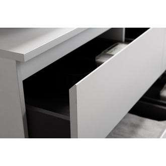 CERANO Koupelnová skříňka Carole s deskou pod umyvadlo bílá matná 120x49,8x46cm CER-476351