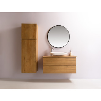 CERANO - Koupelnová skříňka Carole s deskou pod umyvadlo - 18 mm - dub medový - 101x49,8x46,5 cm