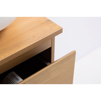 CERANO - Koupelnová skříňka Carole s deskou pod umyvadlo - 18 mm - dub medový - 61x49,8x46,5 cm