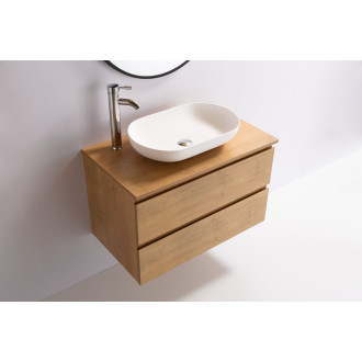 CERANO - Koupelnová skříňka Carole s deskou pod umyvadlo - 18 mm - dub medový - 71x49,8x46,5 cm