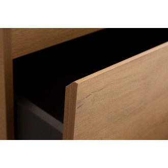 CERANO - Koupelnová skříňka Carole s deskou pod umyvadlo - 18 mm - dub medový - 71x49,8x46,5 cm